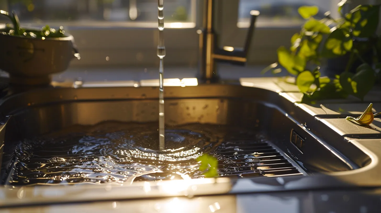 a meticulously organized kitchen sink area features a sleek, metallic drain strainer catching debris amidst a backdrop of polished surfaces, highlighting the importance of cleanliness and maintenance for optimal water flow. a meticulously organized kitchen sink area features a sleek, metallic drain strainer catching debris amidst a backdrop of polished surfaces, highlighting the importance of cleanliness and maintenance for optimal water flow.