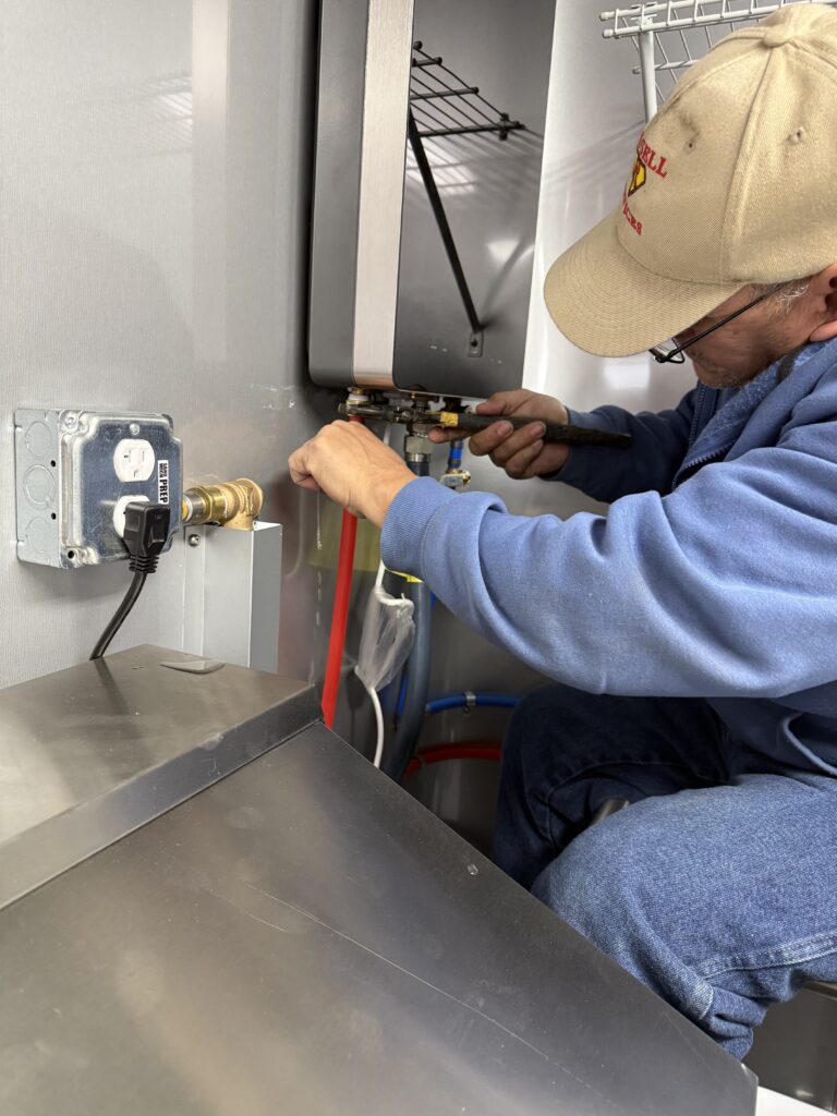 Russell plumbing and air conditioning leak detection